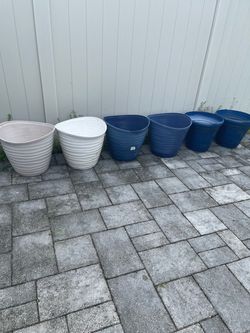 6 flowerpots