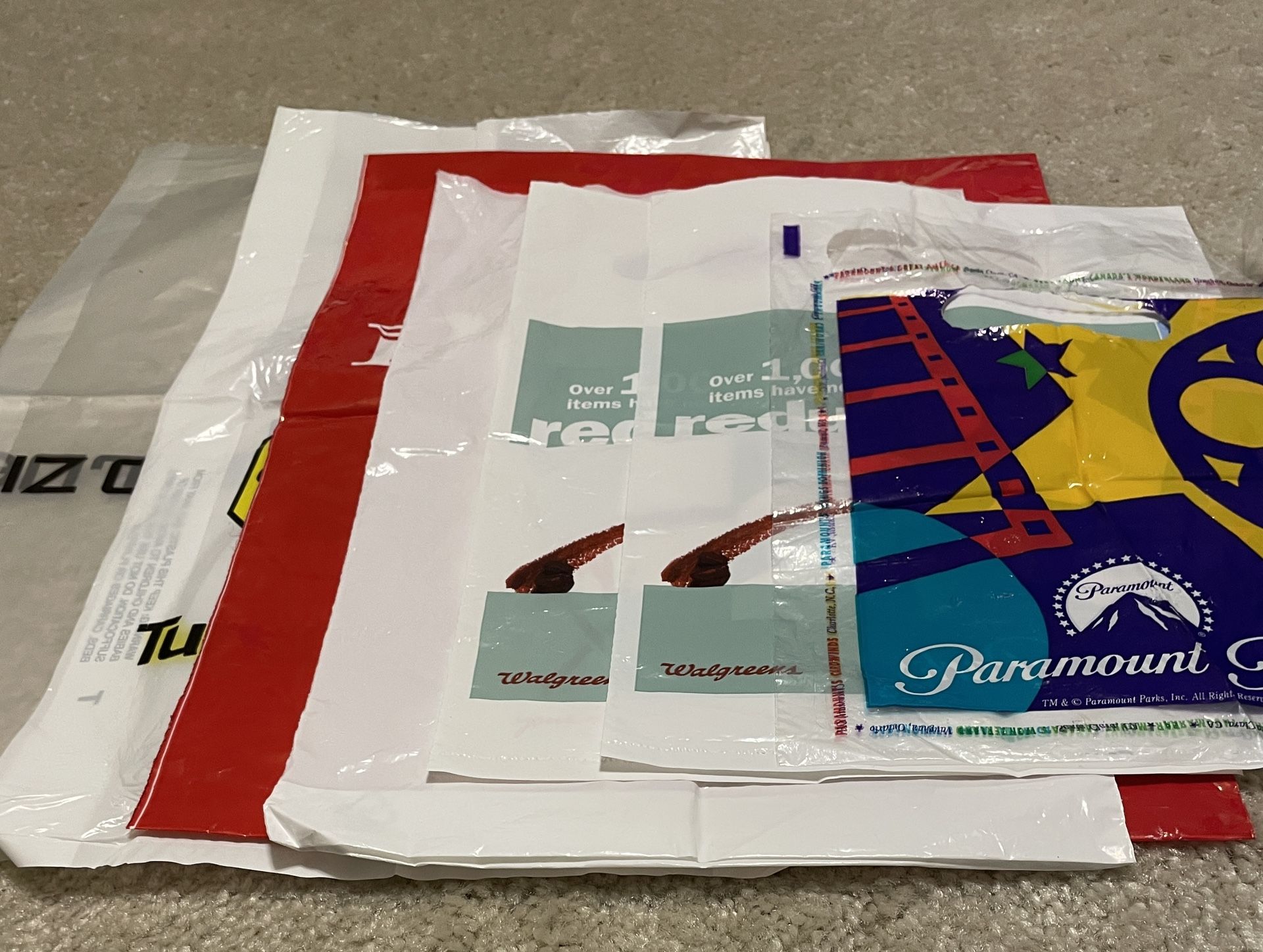 Lot Of 93 Plastic Bags - Shopping Brands - Banana Republic, Gap, Target, Etc