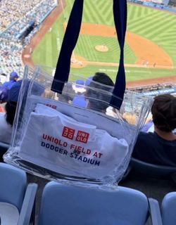 LA Dodgers Father’s Day UNIQLO T-Shirt (XL) Clear Tote Bag Bundle SGA 6/21
