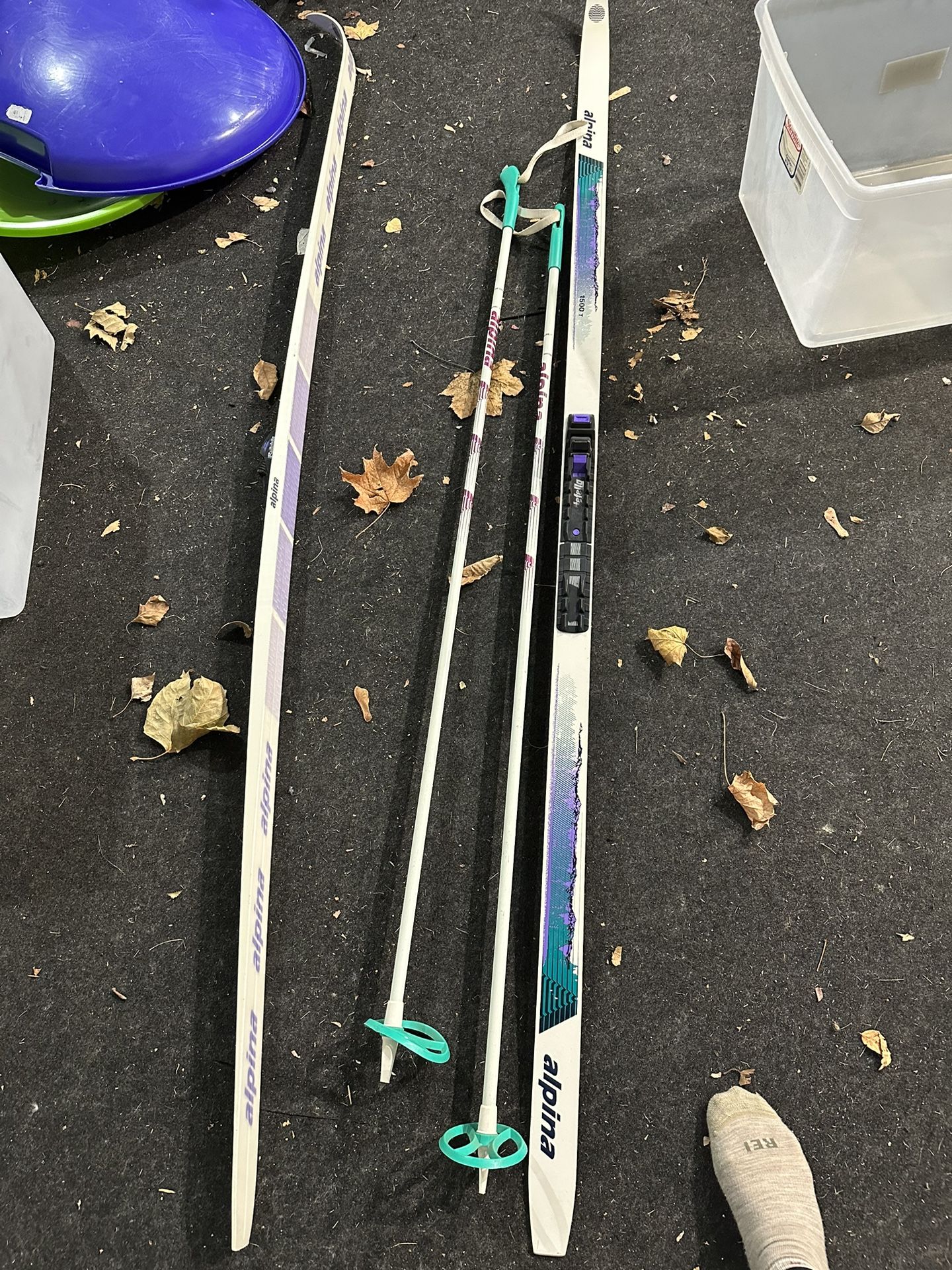 Alpina Cross Country Skis And Poles 