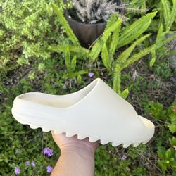 Bone Yeezy Slides 