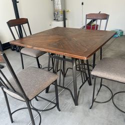 Tall Dining Table & Chair Set