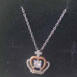 Necklace With Crown Pendant