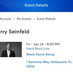 Jerry Seinfeld Tickets 