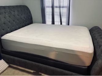 Bed Frame Gray Sleigh Bed