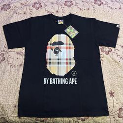 Black Burberry Bape T Shirt 