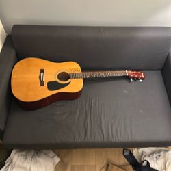 Fender acoustic guitar signed by clint black