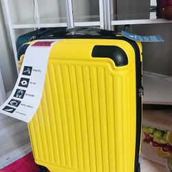 NEW 20” Bright Yellow Carry-On – $30 FIRM | Trusted Seller ⭐ 1,000+ Positive Reviews  📍 South Durango & 215 — near IKEA 🧳 Hardshell • TSA lock • Dou