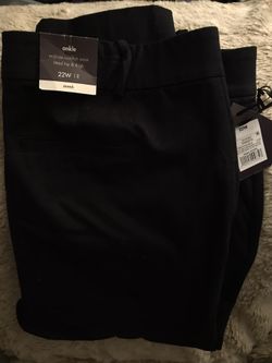 New, Black Women’s Slacks, Size 22W