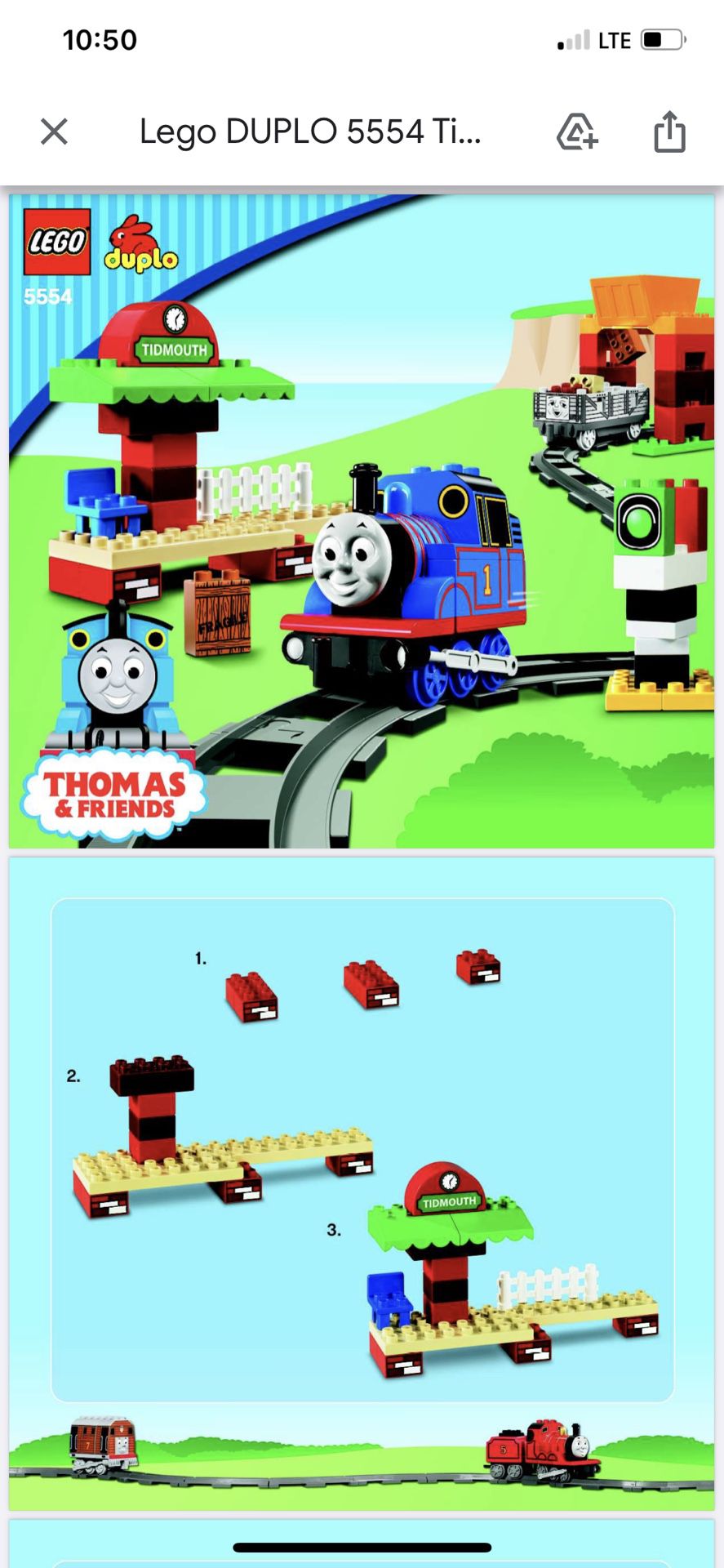 Thomas & Friends LEGO DUPLO 5554 Tidmouth Station
