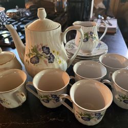 Vintage Porcelain Tea Set Made In China