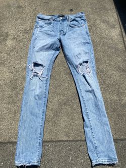 Purple jeans