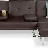 Faux Leather Upholstery 3-Piece Modular Modern Living Room Sofa Sectional Furniture Set