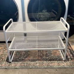 2x Target Brightroom Two-Tier Metal Shoe Rack