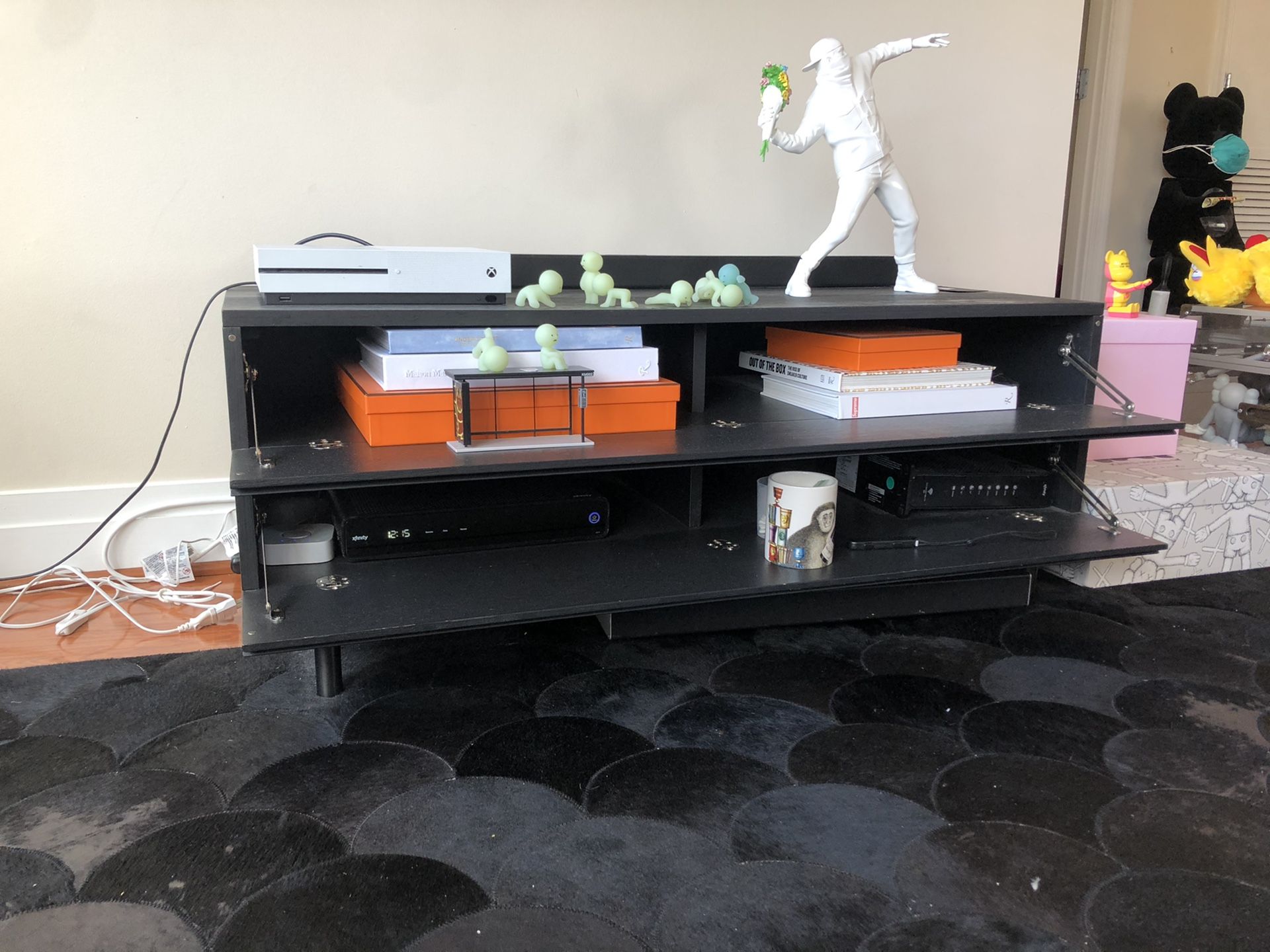 CB2 Black Media Console