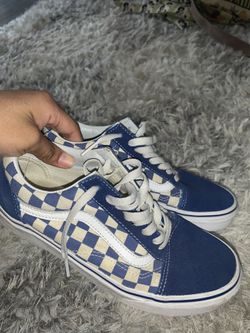 Blue Checkered Vans