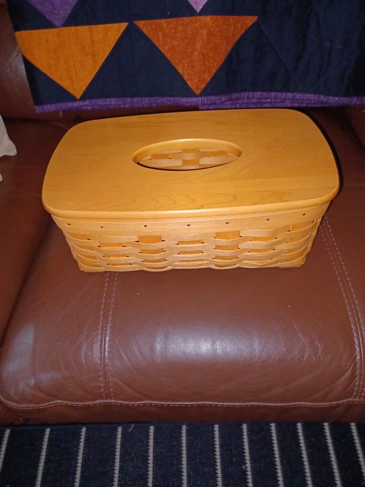 Longaberger Tissue Basket
