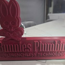 Custom 3D Printed LED Desk Logo Sign – Business / Office Decor