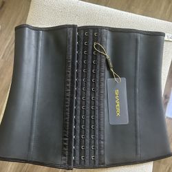 SHAPERX 3-Row Hook And Eye Latex Waist Trainer Corset