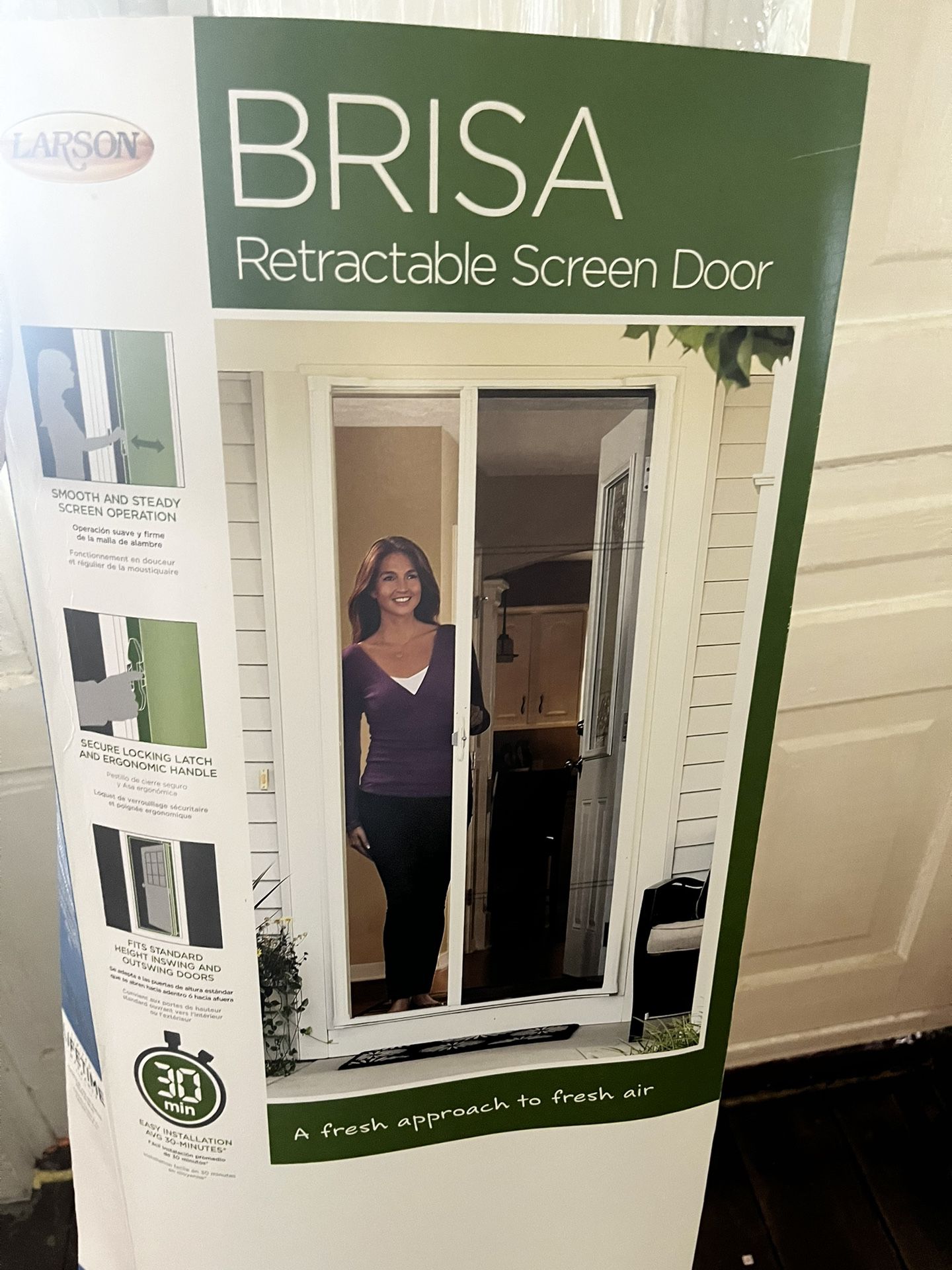 Brisa Retractable Screen Door