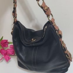 Vintage Coach Soho Pebbled Leather Hobo 