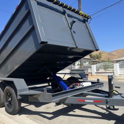 Dump Trailer Color Gray Size 8x10x4 