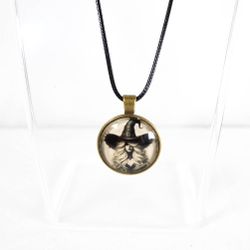 Handmade Witchy Necklace Blonde Gothic Witch Gothic Charm