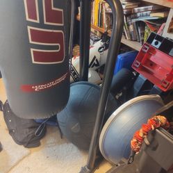 UFC Oversized Boxing Bag With Stand, Upper Cut Attachment, Headache Bag And Gloves