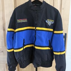 Vintage North American Fisherman “Life Member” Colorblock Windbreaker Jacket