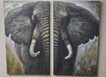 Majestic abstract Elephant painting