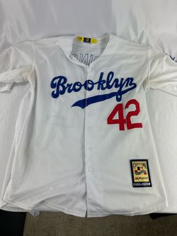 Majestic Cooperstown Collection Jackie Robinson #42 Brooklyn Dodgers Jersey L