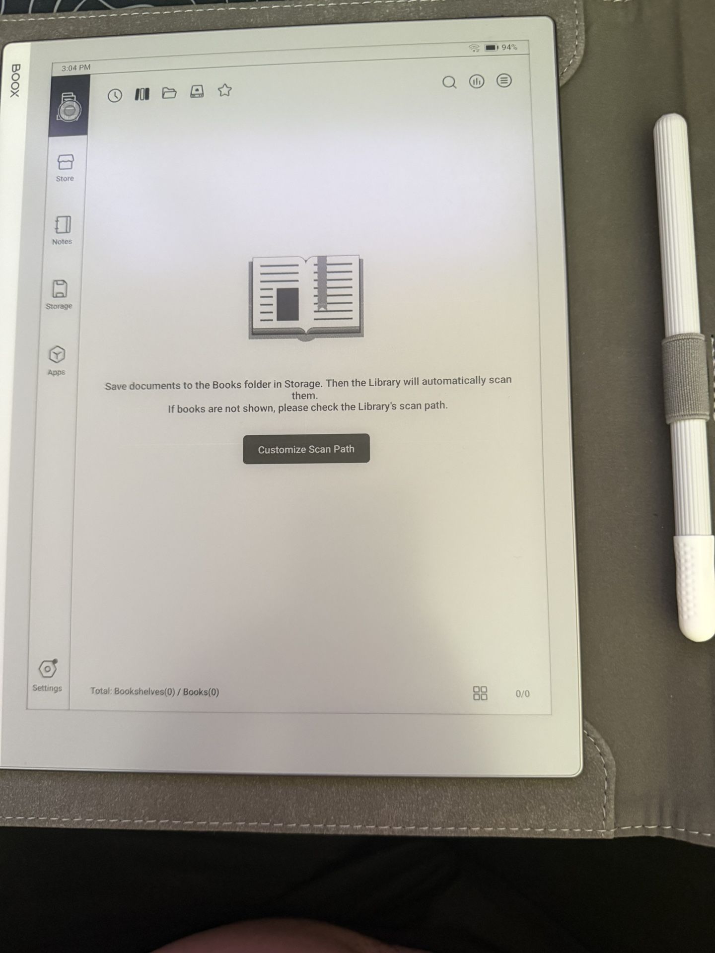 BOOX Go 10.3 E-ink ePaper Tablet 4G 64GB Includes Pen And Case