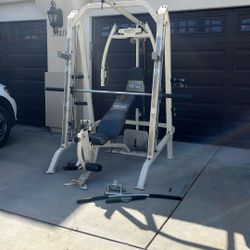Heavy Duty Olympic Bench and Squat Rack 