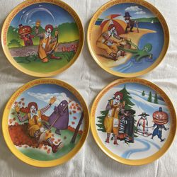 Vintage 1977 McDonald’s Four Seasons Plate Set