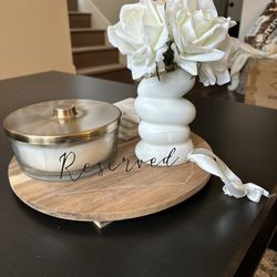 Wedding Reserved Signs With White Bows