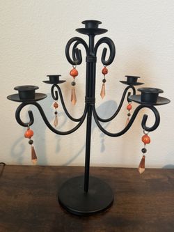 Solid Metal Halloween Candelabra