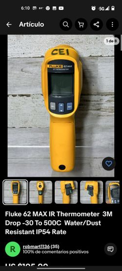 Fluke  62max Ir Thermometer, Fluke Network TS90 