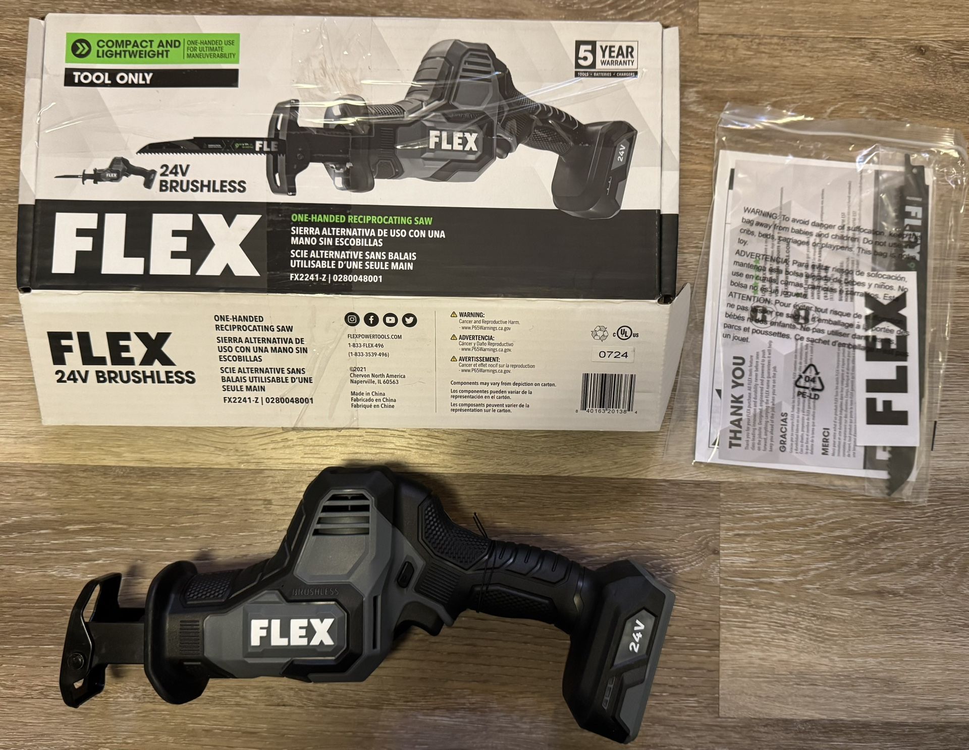 Flex One Handed Reciprocating Saw