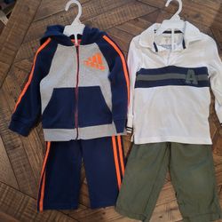 Boys Addidas Outfit Sweater Set SZ 2T