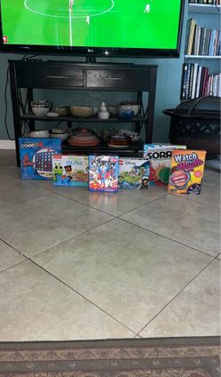 Lego Peter Pan & Wendy, Connect 4, Sorry!  Board Game, Watch Ya’ Mouth, Patty Pillar, Superman 3D Puzzle