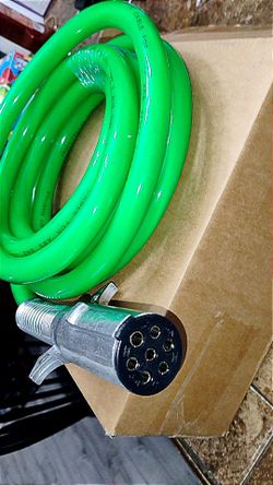 12-Foot 7-way ABS Coiled Electrical Power Cable