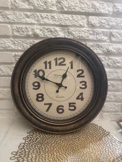Westminster Clock Co. London Round Wall Clock