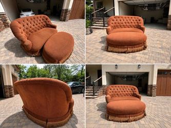 Huge High Back Lounge Sofa with Large Ottoman | FREE DELIVERY