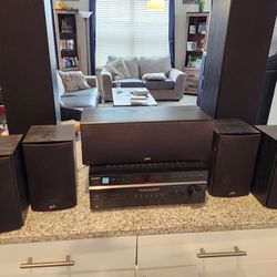 Sony Home Theater 6.1 Channel Polk Speakers