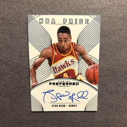 2013-2014 Panini #472  #04/49 Spud Webb signed. Negotiable 