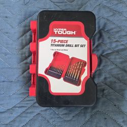 HYPER TOUGH 15 PIECE TITANIUM DRILL BIT SET