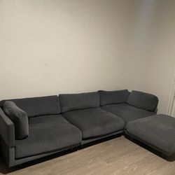 New(ish) Grey Couch 105” (length) x 32” (depth)