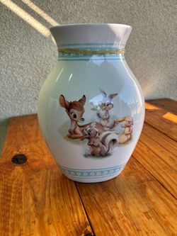 Disney Bambi Characters Porcelain Vase