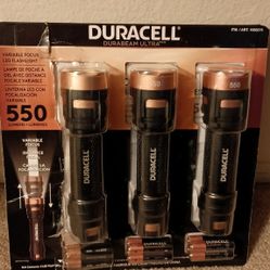 Duracell Flashlights 3 in one bundle 550 Lumens