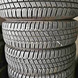 225/75/16 vendo un set de llantas usadas excelente condiciones de vida las 4 ✅🤩I am selling a set of used tires, all 4 in excellent living conditions
